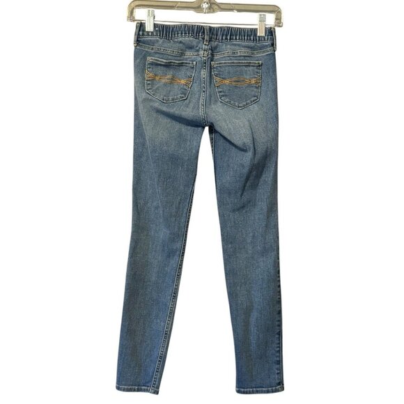 Abercrombie Kids Mid‎ Rise Pull On Jean Legging Blue Girls Size Slim 11/12 Youth - Picture 2 of 14